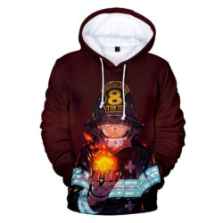 Blusa Jaqueta 3D Full Shinra Poderes Anime Fire Force Top