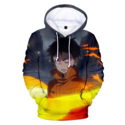 Blusa Jaqueta 3D Full Shinra Bombeiro Especial Anime Fire Force Top