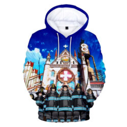 Blusa Jaqueta 3D Full 8ª Brigada Especial de Incêndio Anime Fire Force Top