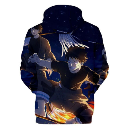 Blusa Jaqueta 3D Full Shinra e Benimaru Anime Fire Force Top - Imagem 2
