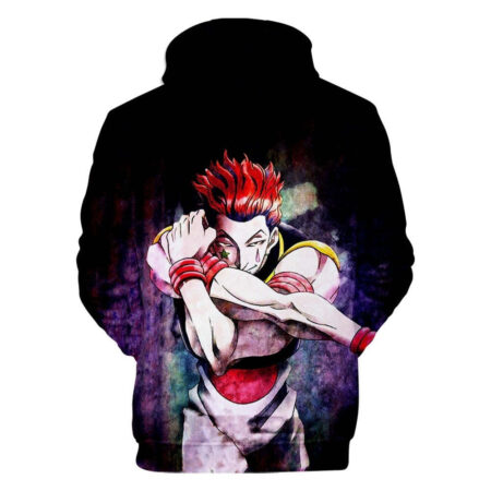 Blusa Jaqueta 3D Full Hisoka Batalha Anime Hunter X Hunter Top - Imagem 2