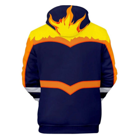 Blusa Jaqueta 3D Full Traje Endeavor My Hero Academia Anime Top - Imagem 2