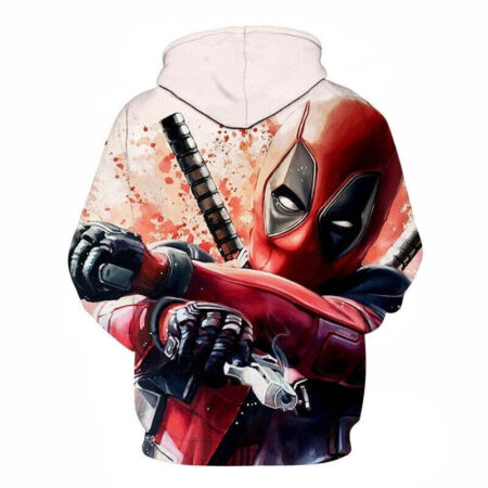 Blusa Jaqueta 3D Full Deadpool Anti Herói Filme Marvel Top - Imagem 2