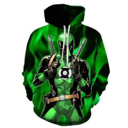 Blusa Jaqueta 3D Full Deadpool Lanterna Verde Hq Top