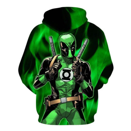 Blusa Jaqueta 3D Full Deadpool Lanterna Verde Hq Top - Imagem 2