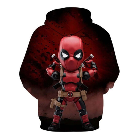 Blusa Jaqueta 3D Full Mini Deadpool Filme Marvel Top - Imagem 2