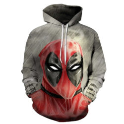 Blusa Jaqueta 3D Full Deadpool Chuva Desenho Hq Top