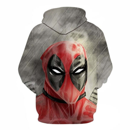 Blusa Jaqueta 3D Full Deadpool Chuva Desenho Hq Top - Imagem 2