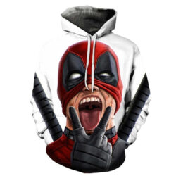 Blusa Jaqueta 3D Full Deadpool Wade Wilson Desenho Hq Top