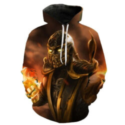 Blusa Jaqueta 3D Full Scorpion Game Mortal Kombat Top