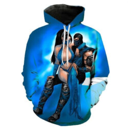 Blusa Jaqueta 3D Full Kitana e Sub-Zero Mortal Kombat Top