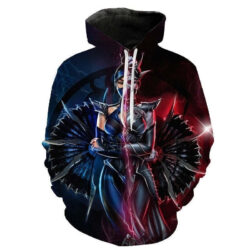 Blusa Jaqueta 3D Full Kitana Game Mortal Kombat Top