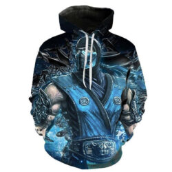 Blusa Jaqueta 3D Full Sub-Zero Game Mortal Kombat Top