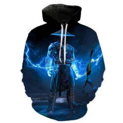 Blusa Jaqueta 3D Full Raiden Poderes Trovão Mortal Kombat Top