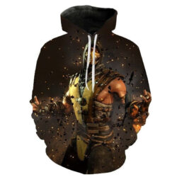 Blusa Jaqueta 3D Full Scorpion Clássico Mortal Kombat Top