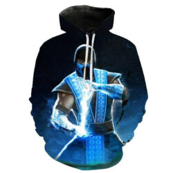 Blusa Jaqueta 3D Full Sub-Zero Clássico Mortal Kombat Top