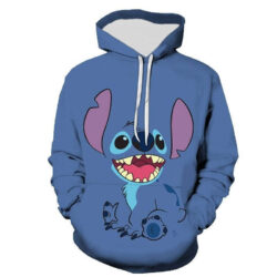 Blusa Jaqueta 3D Full Personagem Stitch Animação Lito e Stitch Top