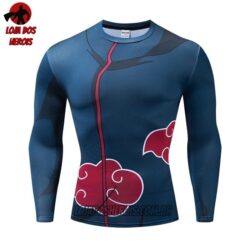 Camisa/Camiseta Hash Guard Itachi Uchiha Manga Compressão Segunda Pele