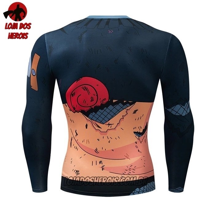 Camisa/Camiseta Hash Guard Naruto Uzumaki Manga Compressão Segunda Pele - Imagem 2