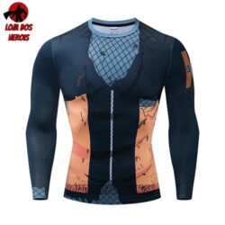 Camisa/Camiseta Hash Guard Naruto Uzumaki Manga Compressão Segunda Pele