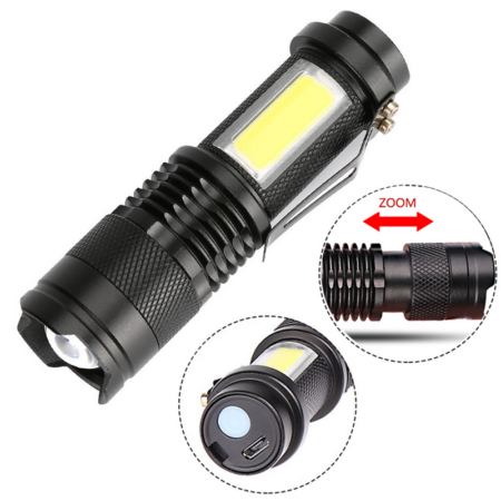 Lanterna Tática Recarregável USB | Super LED Zoom - Imagem 2