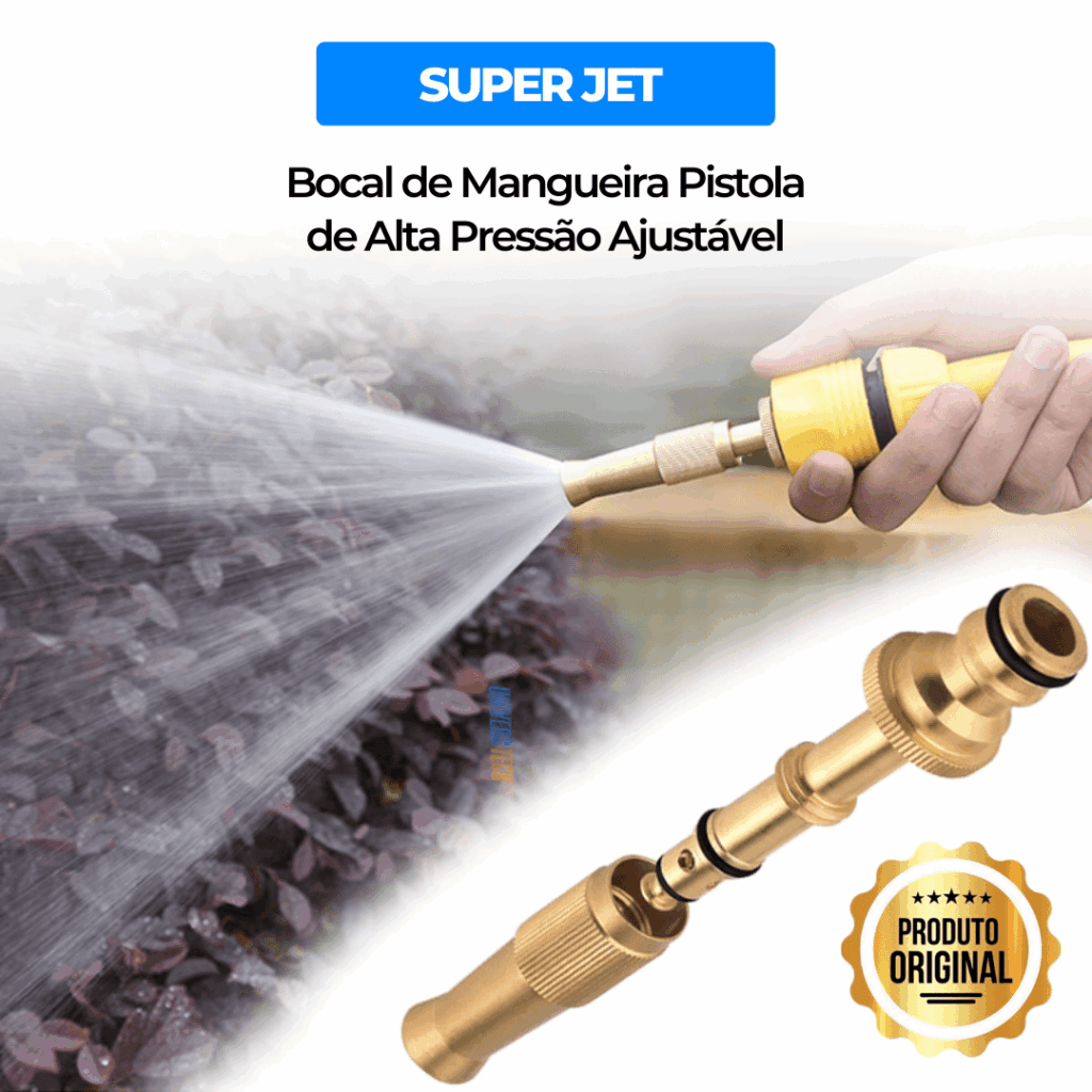 Bocal de Mangueira Pistola de Alta Pressão Ajustável | Super Jet - Imagem 2