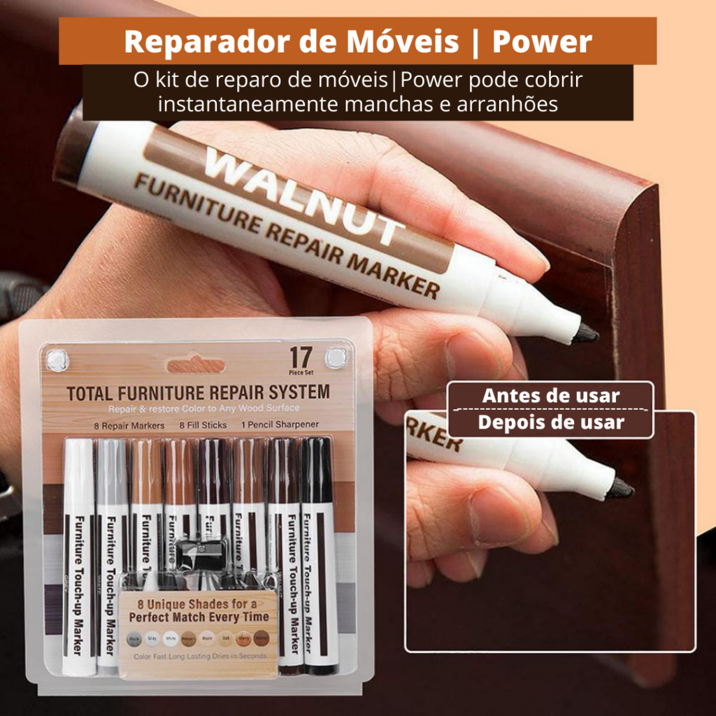 Reparador de Móveis 17 Peças | Power - Imagem 2