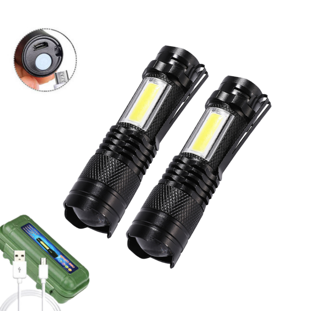 Lanterna Tática Recarregável USB | Super LED Zoom - Imagem 7