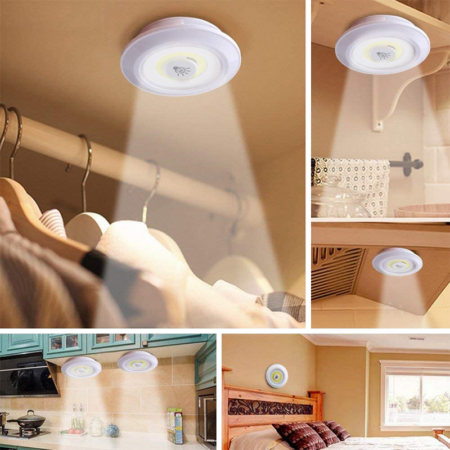 Kit 3 Lâmpadas Led Sem Fio com Controle Remoto + Brindes Exclusivos 🎁 - Imagem 2