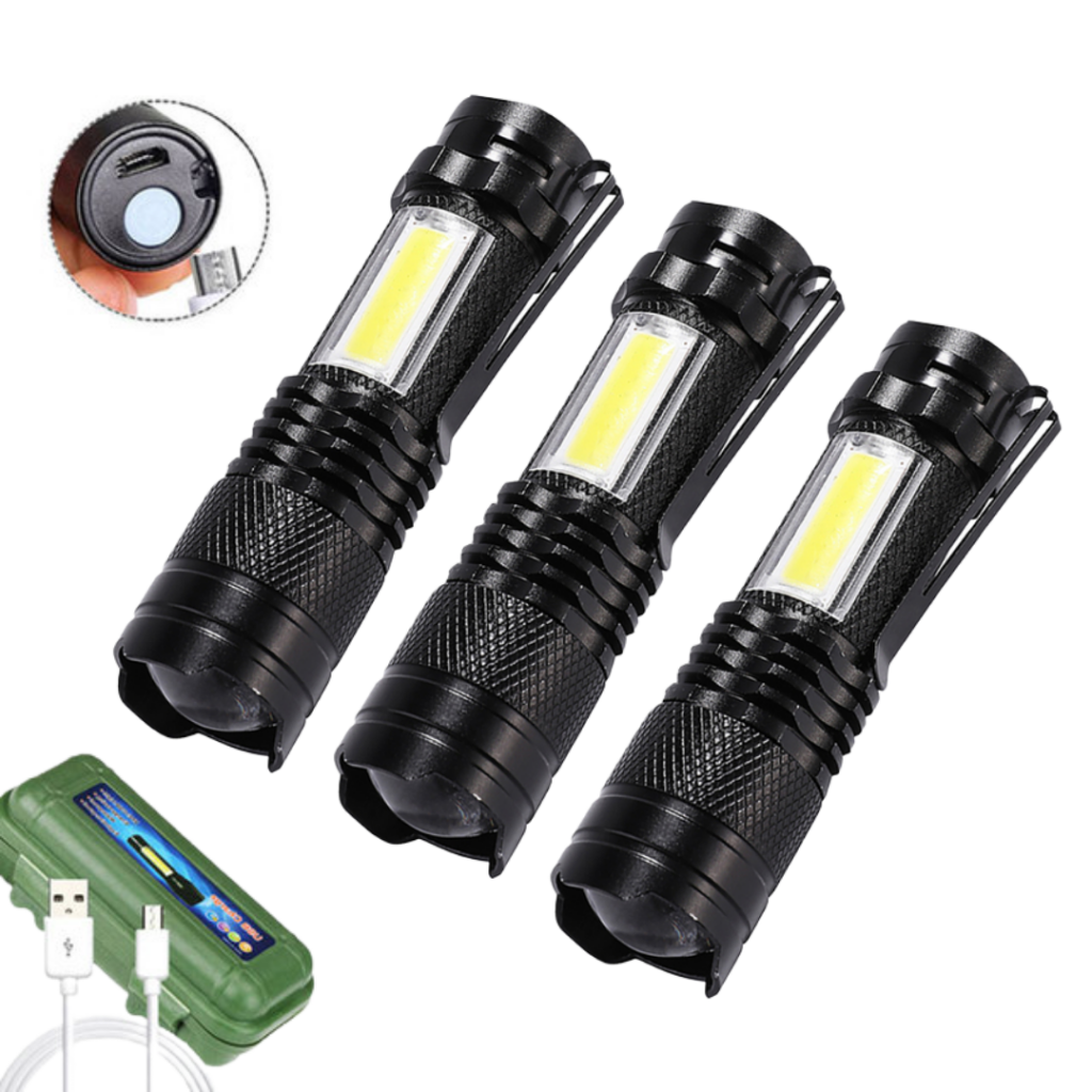 Lanterna Tática Recarregável USB | Super LED Zoom - Imagem 8