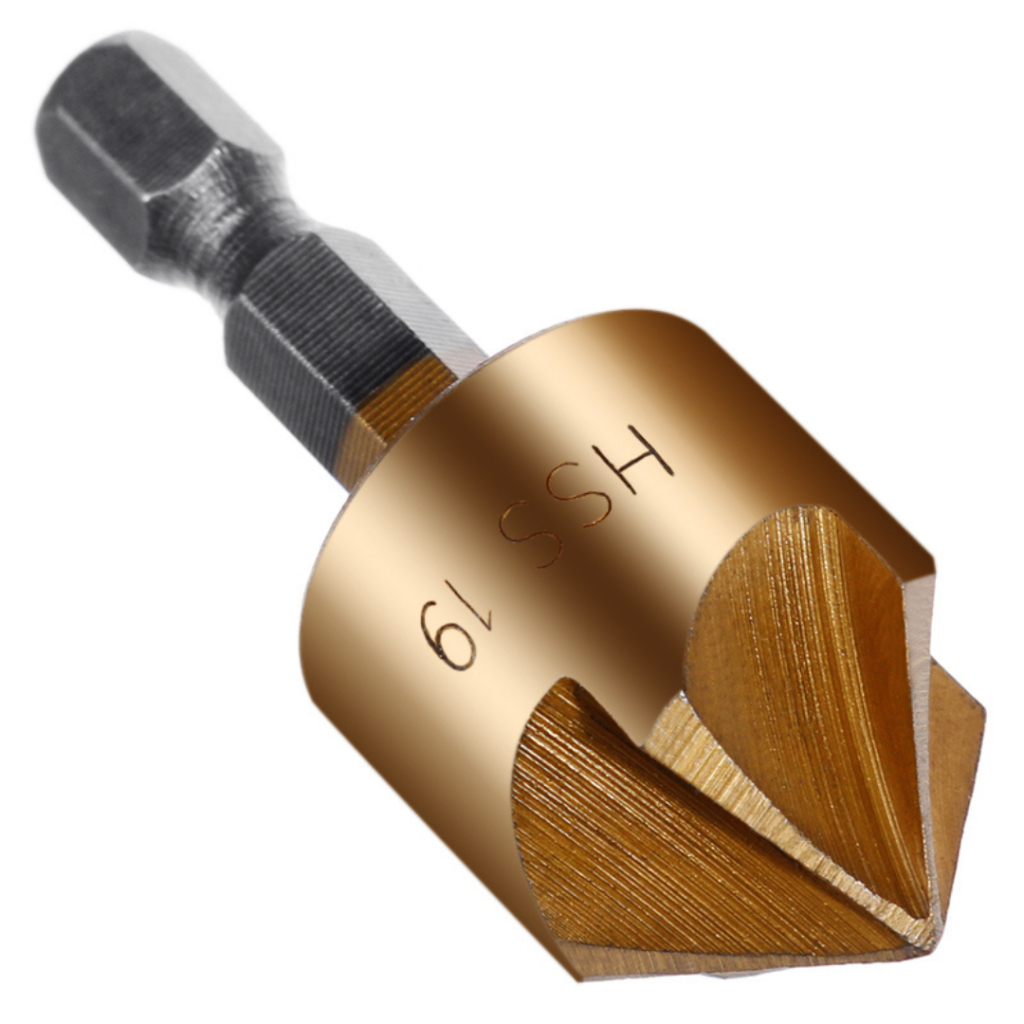 Brocas Escareadoras Para Chanfro Dourado | Kit com 6 Peças - Imagem 7