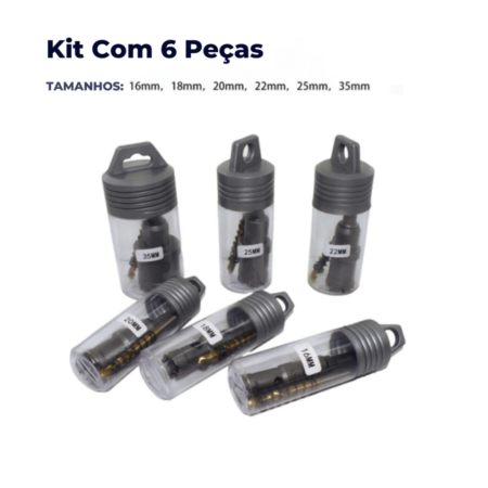 Brocas De Serra De Orifício Resistente | Kit Com 6 Peças - Imagem 6