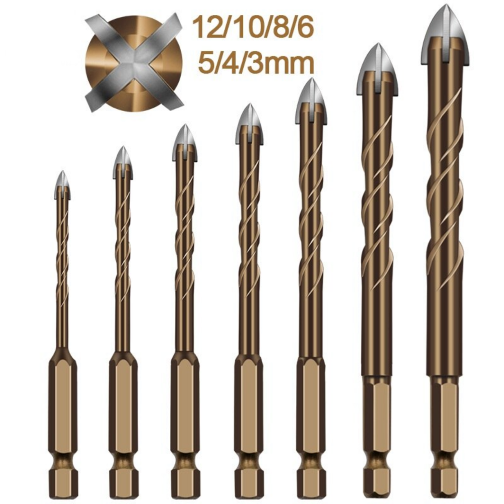 Brocas De Alvenaria | Kit Completo Com 7 Peças