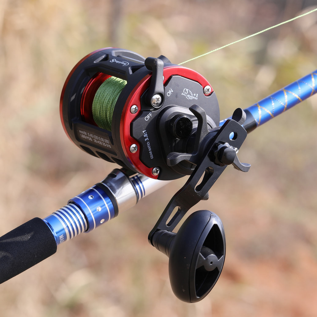 Carretilha de Pesca Perfil Alto - 25kg Max Drag 3+1 Rolamentos | Sougayilang - Imagem 2