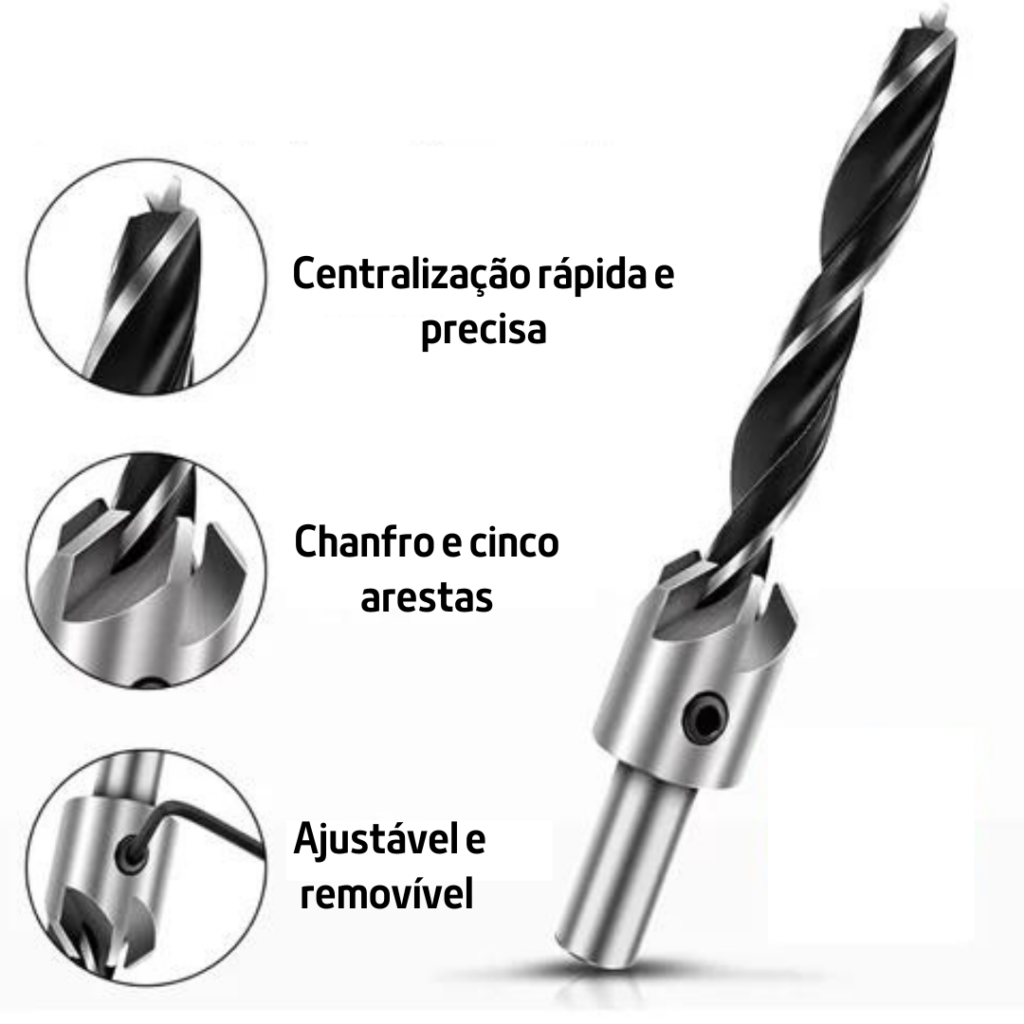Brocas Escareadora Kit Completo - Imagem 2