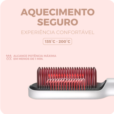 Escova Alisadora Lady Hair - Cabelos Lisos na hora - Imagem 3
