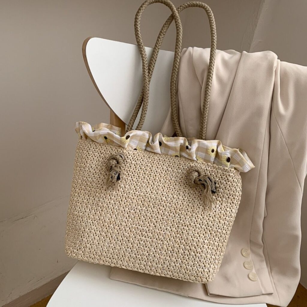 Bolsa De Palha Feminina Para o Verão - Imagem 9
