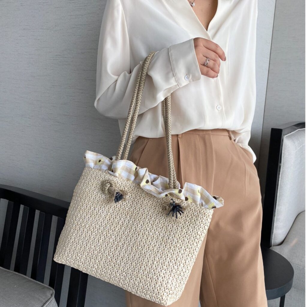 Bolsa De Palha Feminina Para o Verão - Imagem 13