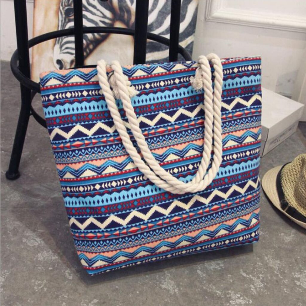 Bolsa De Estampa Feminina De Praia - Imagem 2