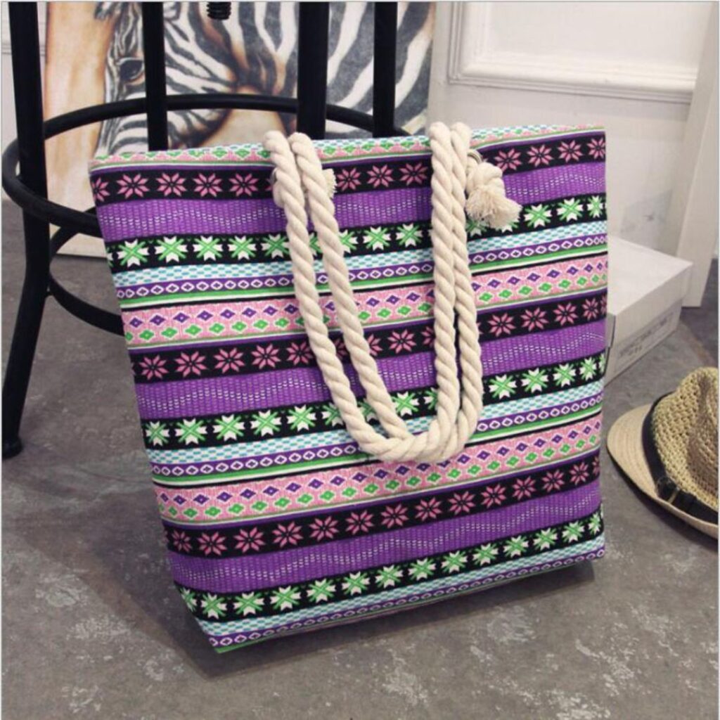 Bolsa De Estampa Feminina De Praia - Imagem 4
