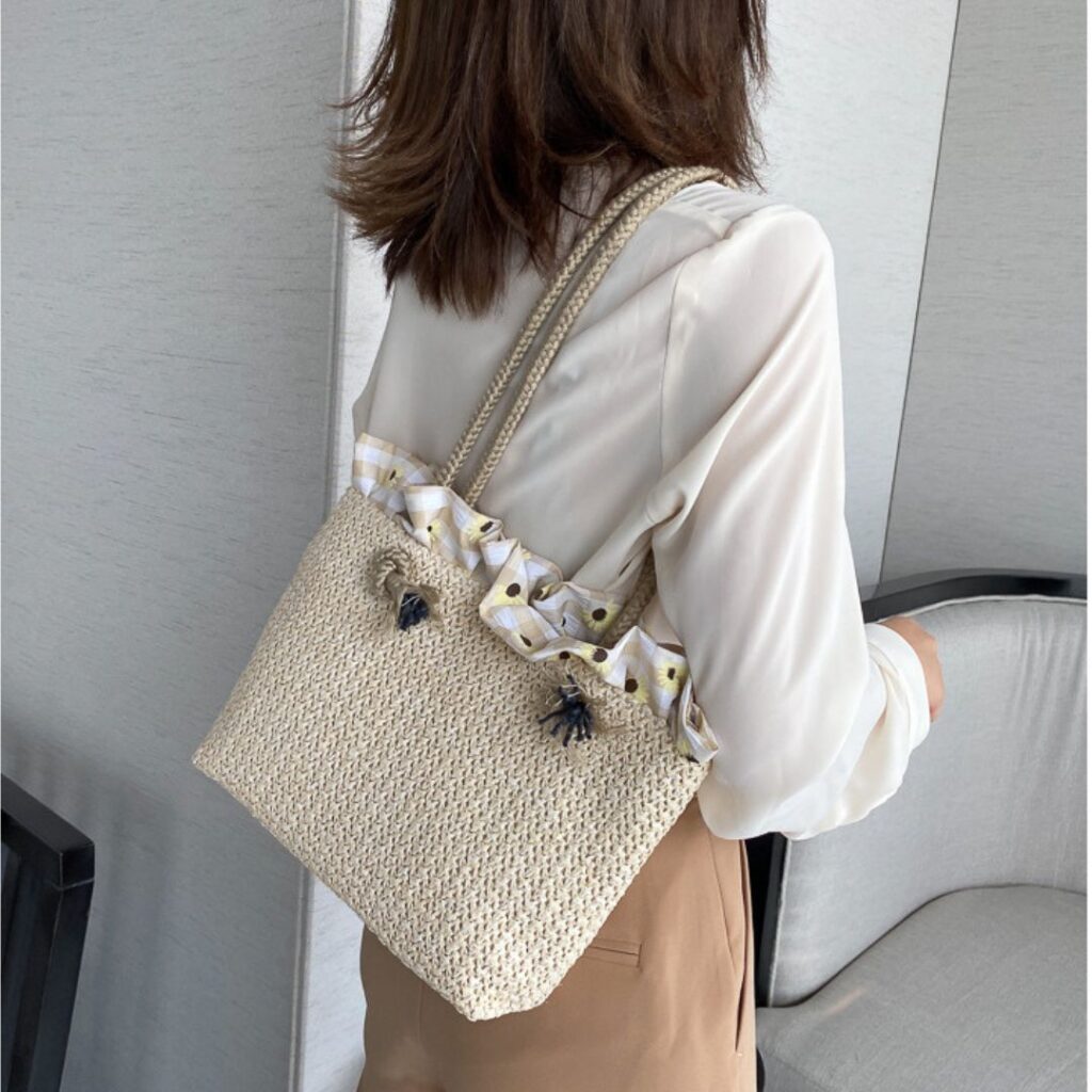 Bolsa De Palha Feminina Para o Verão - Imagem 12