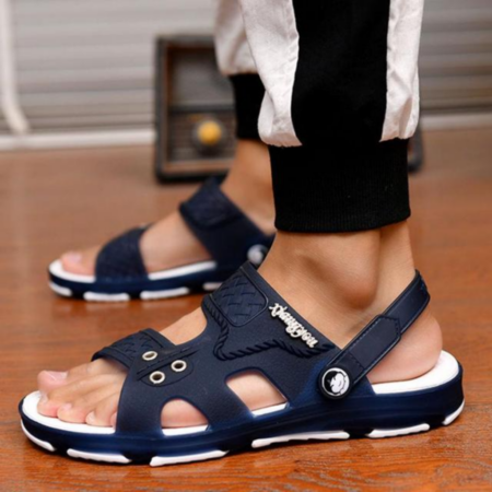 Sandália De Couro Masculina Ortopédica - Imagem 5