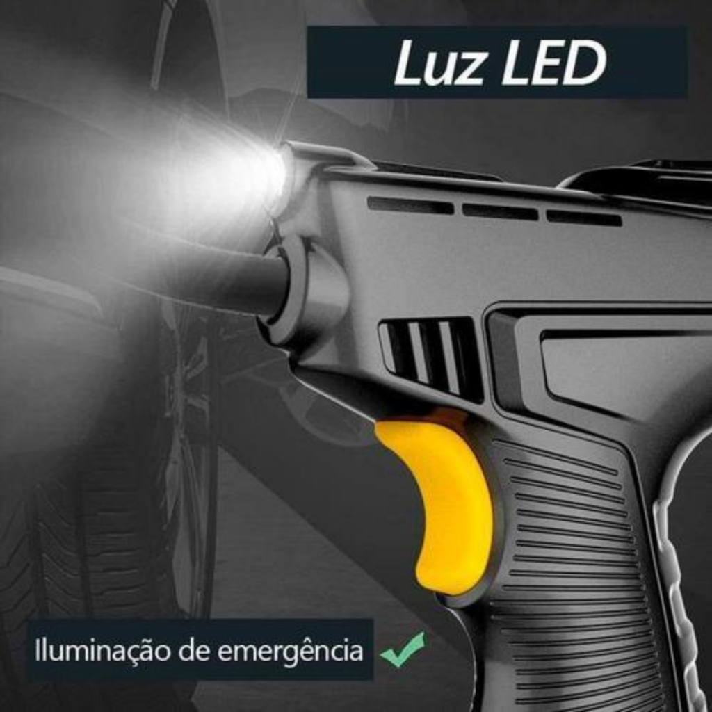 Calibrador De Pneus Digital + 3 Bicos Diferentes | Safe Pistol - Imagem 4