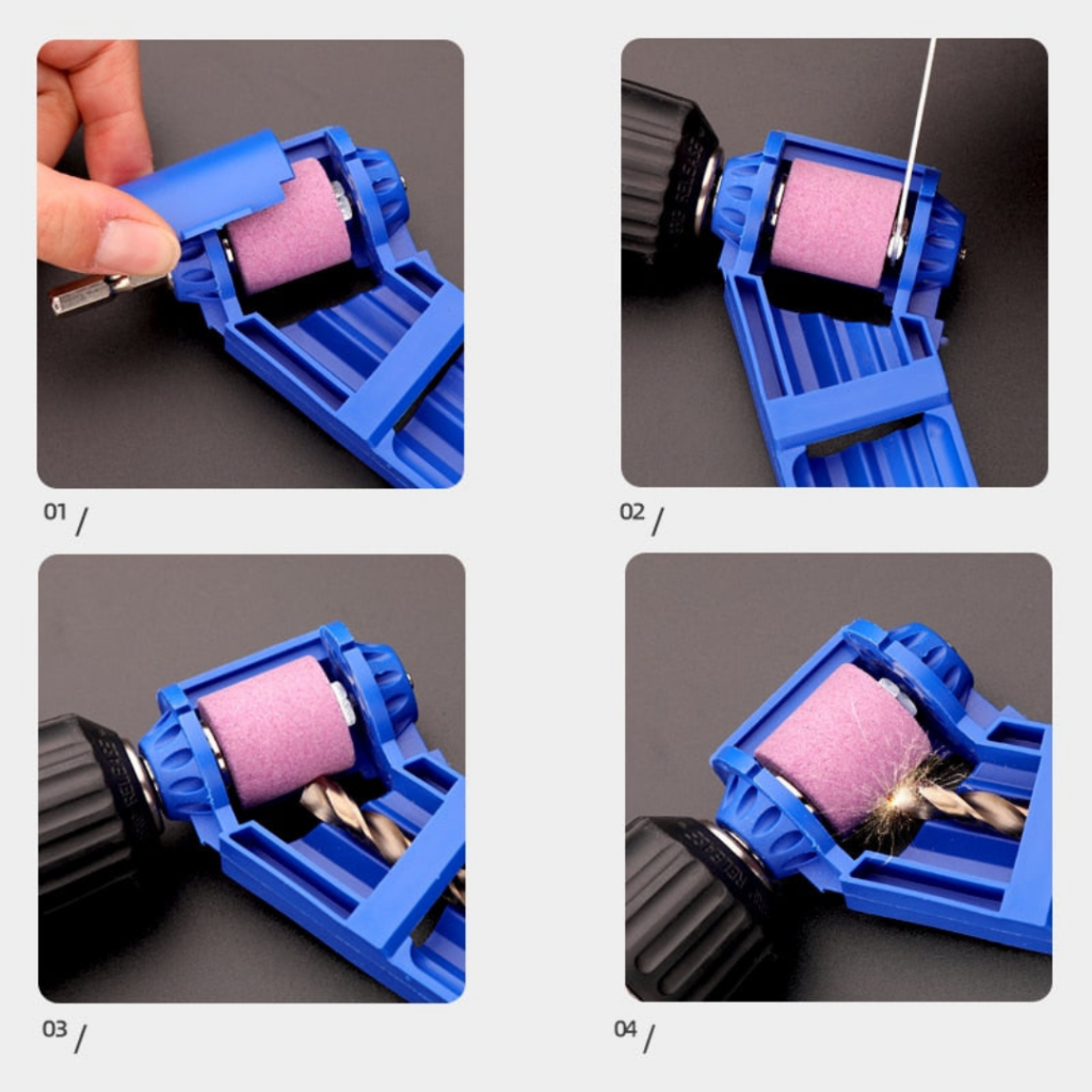 Afiador De Broca + Rebolo Extra De Brinde | Drill Sharpener - Imagem 6