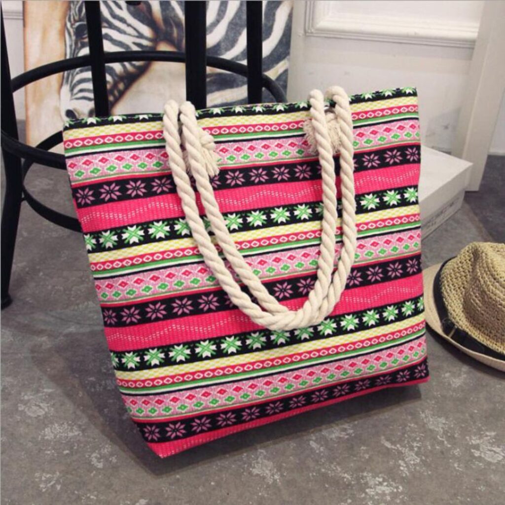 Bolsa De Estampa Feminina De Praia - Imagem 6