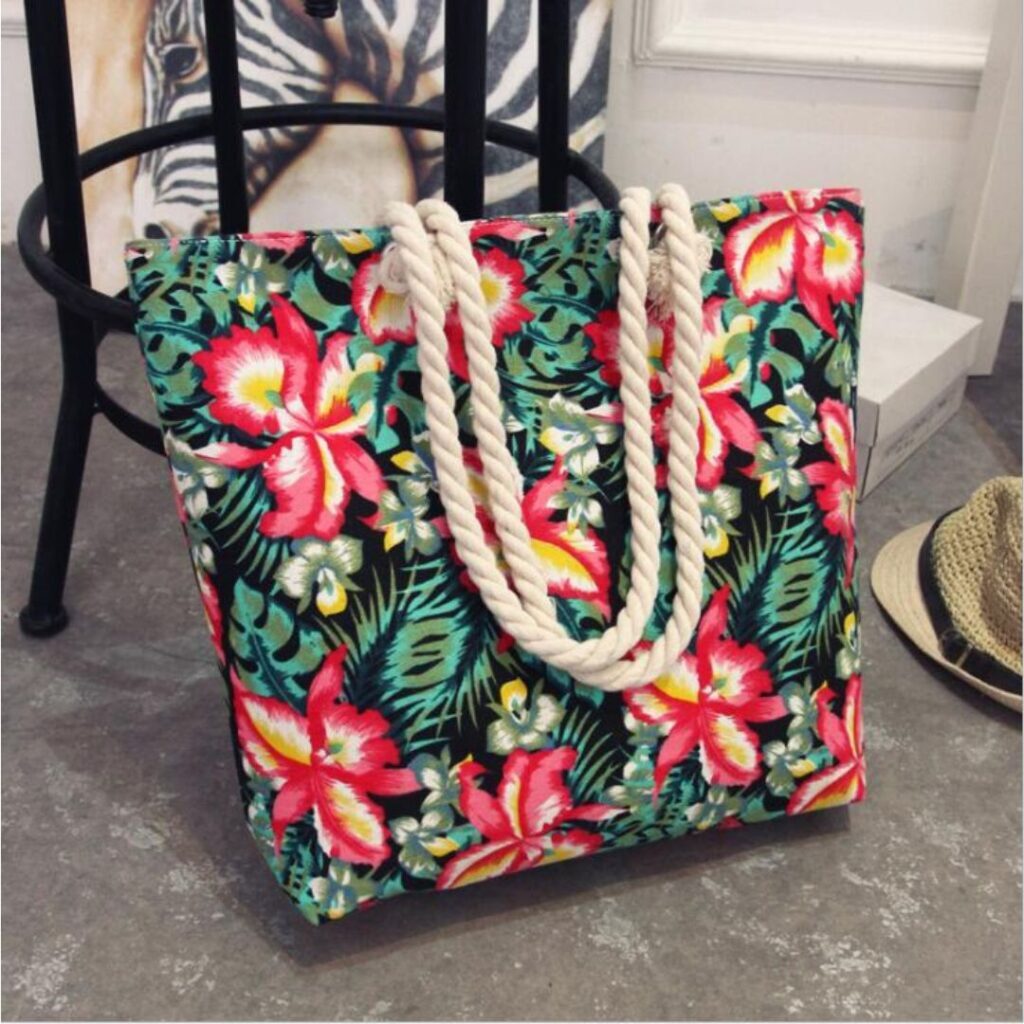 Bolsa De Estampa Feminina De Praia - Imagem 7