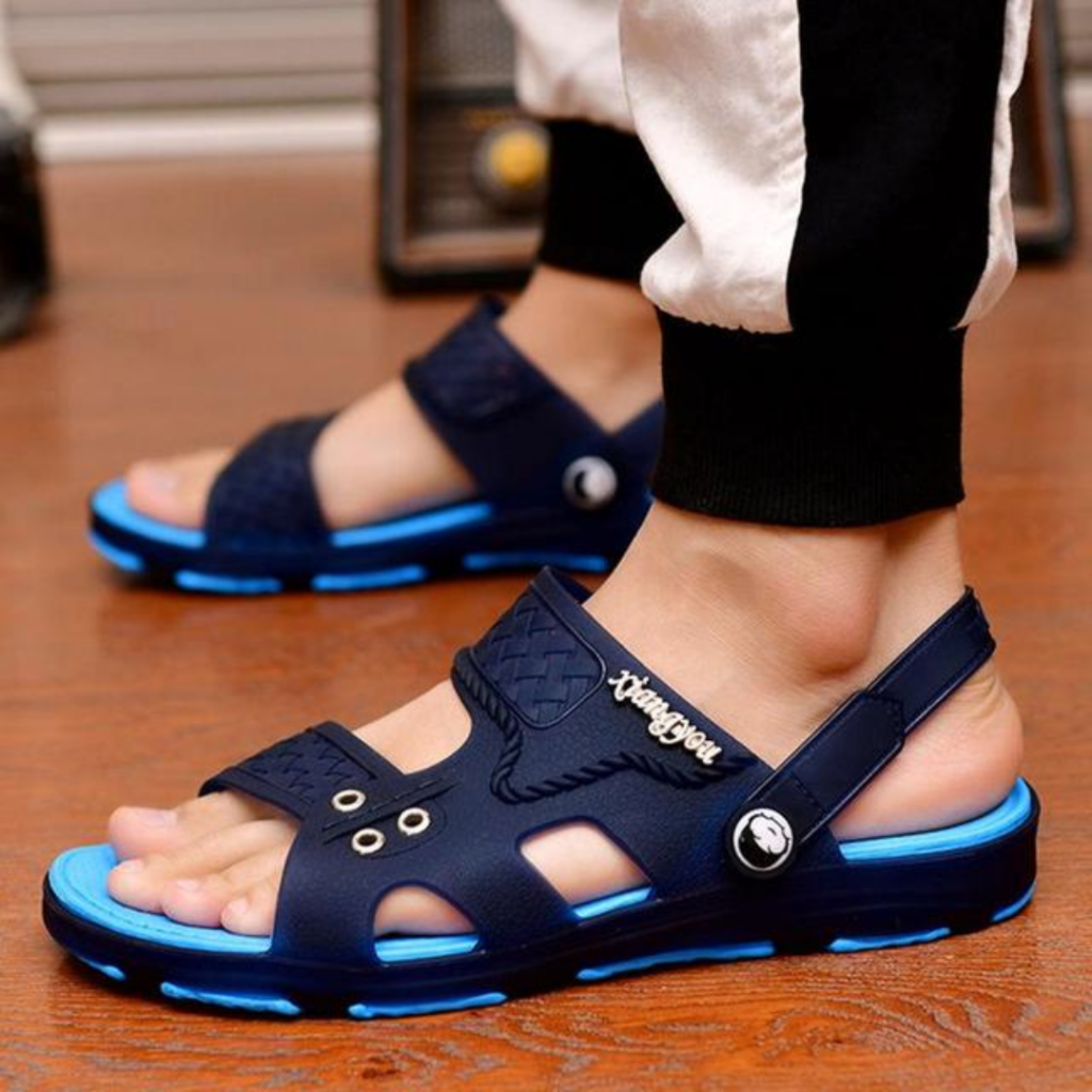Sandália De Couro Masculina Ortopédica - Imagem 7
