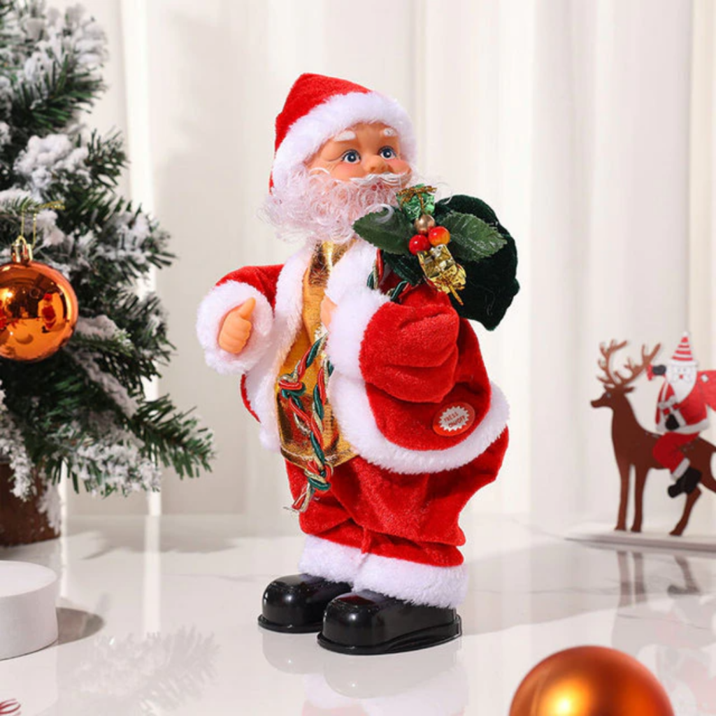 Papai Noel Dançarino Eletrônico Para Decoração De Natal - Imagem 4