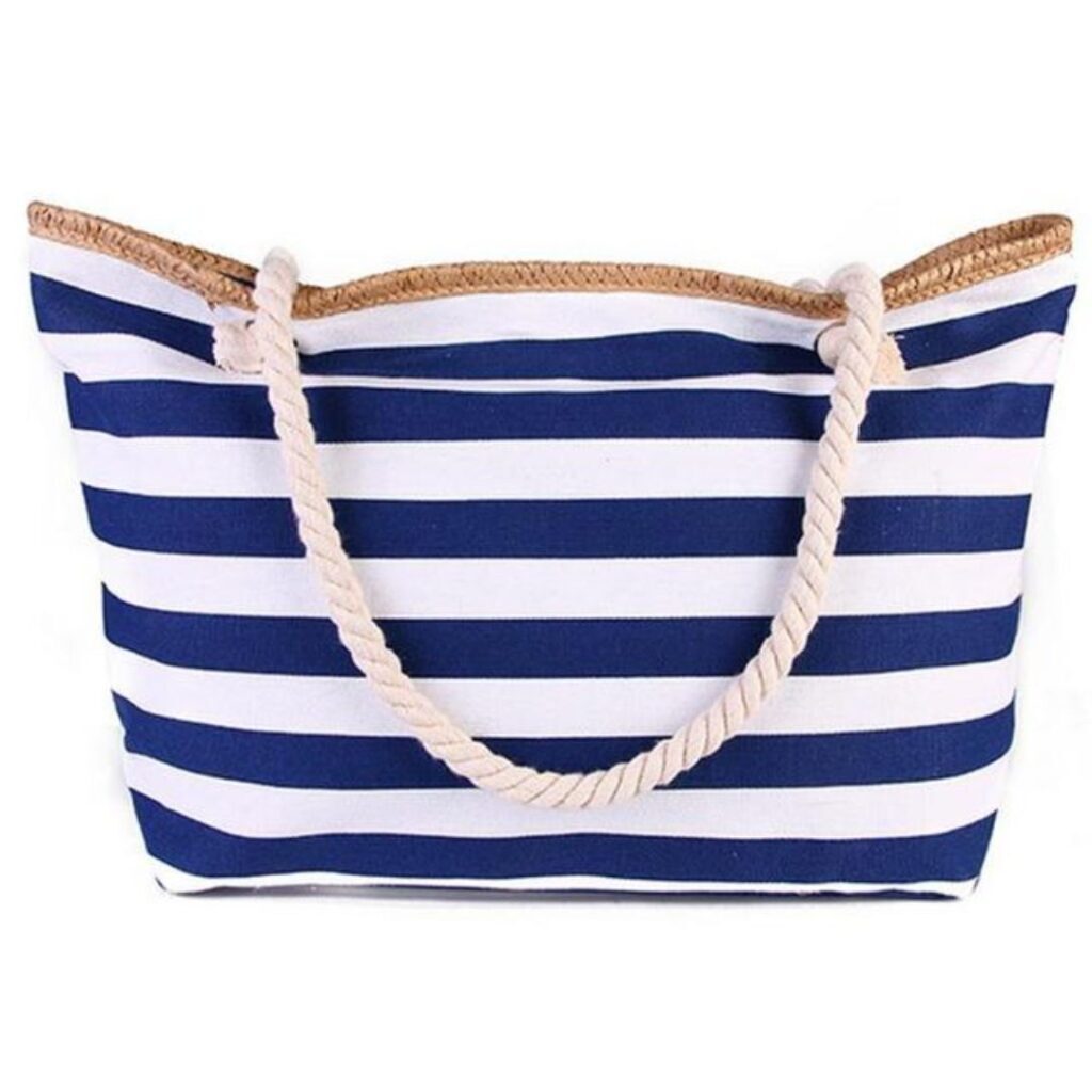 Bolsa Listrada De Praia - Imagem 7