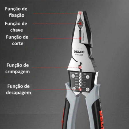 Alicate Multifuncional | Delixi - Imagem 2